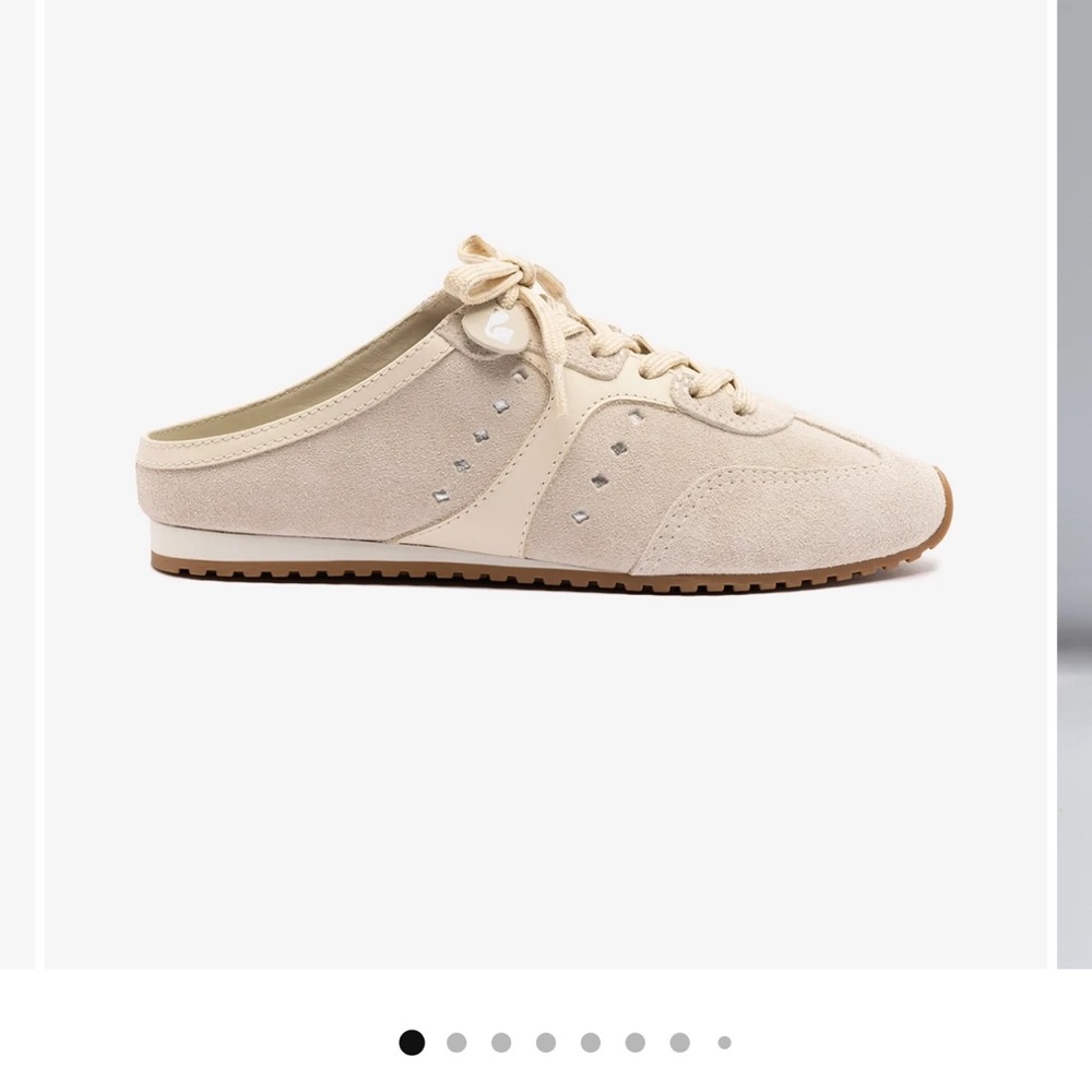 NWT Larroude Stella mule - mushroom grey suede, size 10